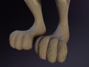 Natalie Anthro Wolf Modelo 3D