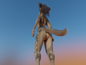 Natalie Anthro Wolf Modelo 3D