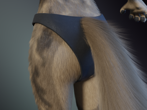 Natalie Anthro Wolf Modelo 3D