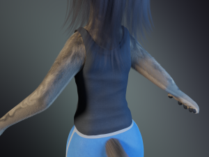 Natalie Anthro Wolf Modelo 3D