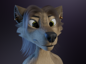 Natalie Anthro Wolf Modelo 3D