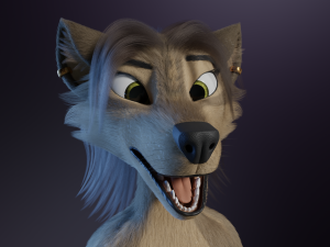 Natalie Anthro Wolf Modelo 3D