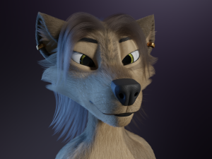 Natalie Anthro Wolf Modelo 3D