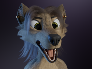 Natalie Anthro Wolf Modelo 3D