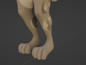 Natalie Anthro Wolf Modelo 3D