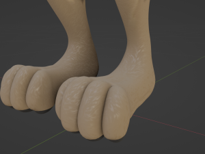 Natalie Anthro Wolf Modelo 3D
