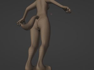 Natalie Anthro Wolf Modelo 3D