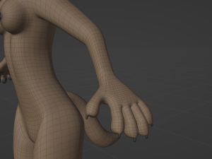 Natalie Anthro Wolf Modelo 3D