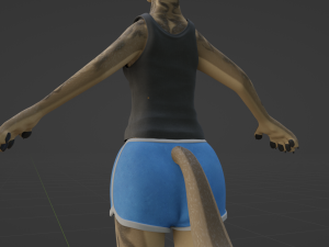 Natalie Anthro Wolf Modelo 3D