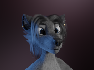 Claire Anthro Wolf Modelo 3D