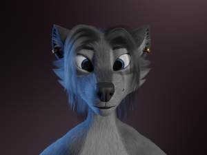 Claire Anthro Wolf Modelo 3D