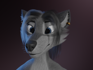 Claire Anthro Wolf Modelo 3D
