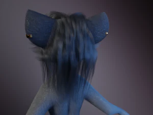 Claire Anthro Lupo Modello 3D