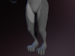 Claire Anthro Wolf Modelo 3D