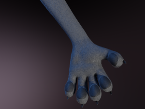 Claire Anthro Wolf Modelo 3D