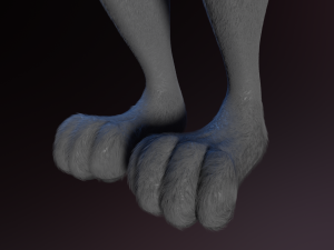 Claire Anthro Wolf Modelo 3D