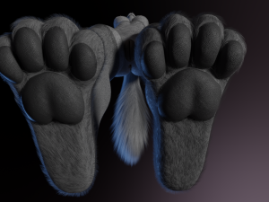 Claire Anthro Wolf Modelo 3D