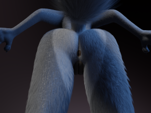 Claire Anthro Wolf Modelo 3D