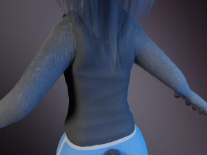 Claire Anthro Wolf Modelo 3D