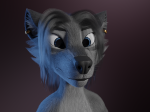 Claire Anthro Wolf Modelo 3D