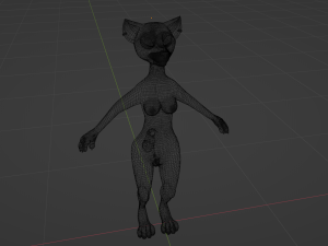 Claire Anthro Wolf Modelo 3D