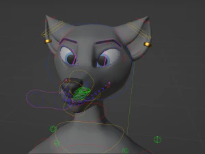 Claire Anthro Lupo Modello 3D