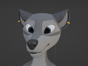 Claire Anthro Wolf Modelo 3D