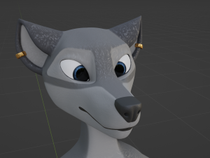 Claire Anthro Wolf Modelo 3D