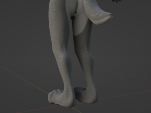 Claire Anthro Wolf Modelo 3D
