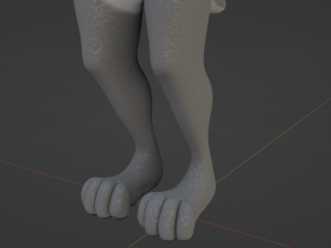 Claire Anthro Wolf Modelo 3D
