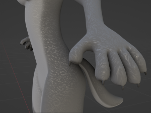 Claire Anthro Wolf Modelo 3D