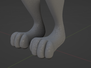 Claire Anthro Wolf Modelo 3D