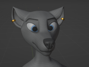 Claire Anthro Wolf Modelo 3D