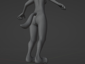 Claire Anthro Wolf Modelo 3D