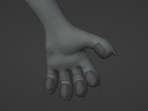 Claire Anthro Wolf Modelo 3D