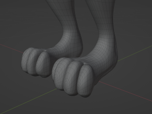 Claire Anthro Wolf Modelo 3D