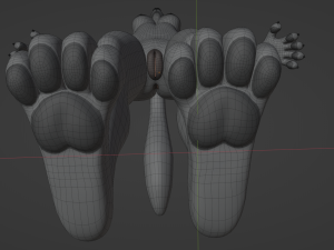 Claire Anthro Wolf Modelo 3D