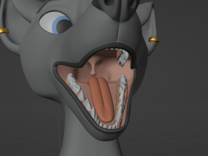 Claire Anthro Wolf Modelo 3D