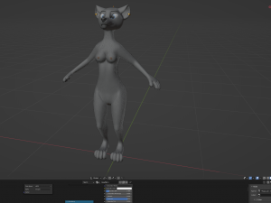 Claire Anthro Wolf Modelo 3D