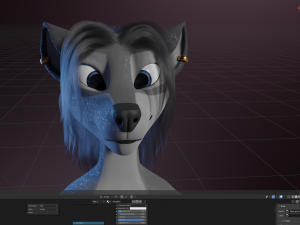 Claire Anthro Wolf Modelo 3D