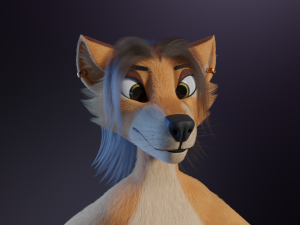 Maggie Anthro Dingo Modèle 3D