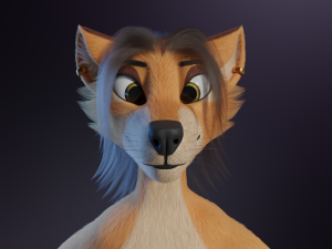 Maggie Anthro Dingo Modèle 3D
