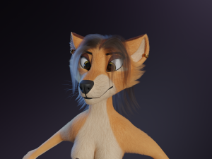 Maggie Anthro Dingo Modèle 3D