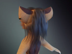Maggie Anthro Dingo 3D Model