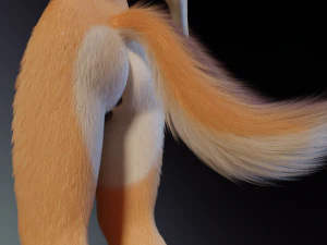 Maggie Anthro Dingo 3D Model