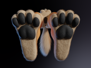 Maggie Anthro Dingo Modèle 3D