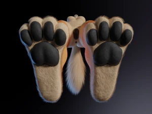 Maggie Anthro Dingo 3D Model