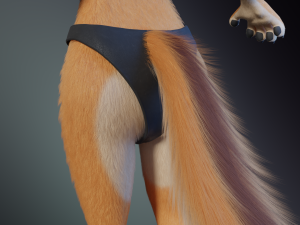 Maggie Anthro Dingo Modèle 3D