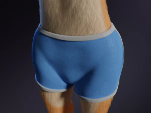 Maggie Anthro Dingo 3D Model