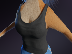Maggie Anthro Dingo Modèle 3D